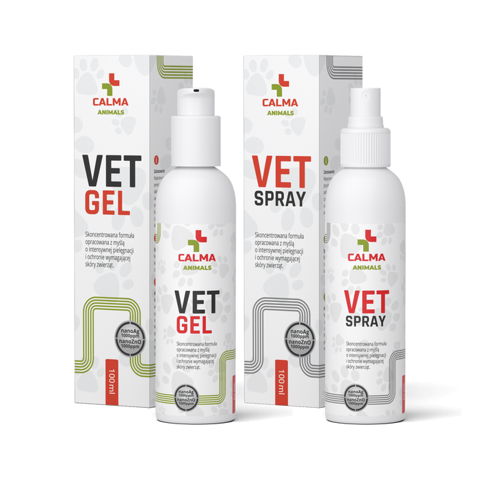 Calma Animals Zestaw VET GEL + VET SPRAY
