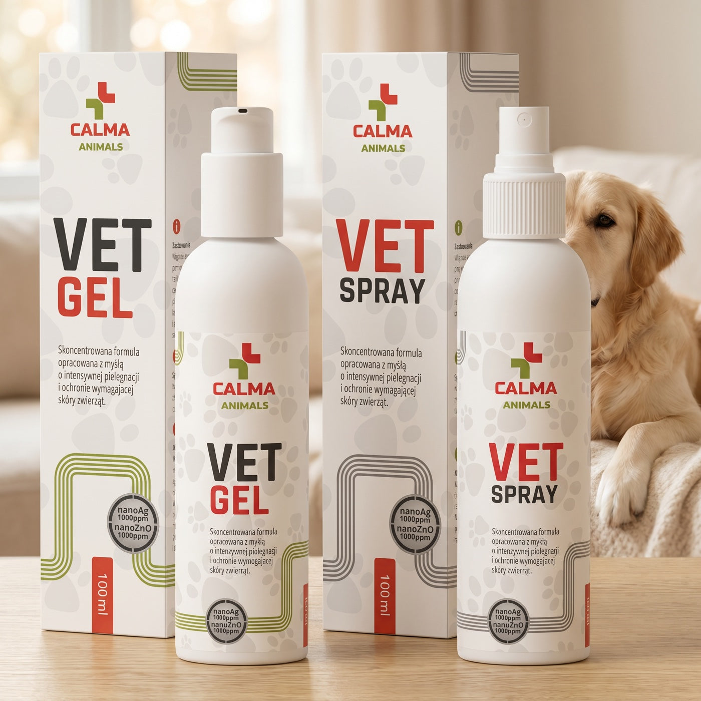 Calma Animals Zestaw VET GEL + VET SPRAY - ze zwierzakiem
